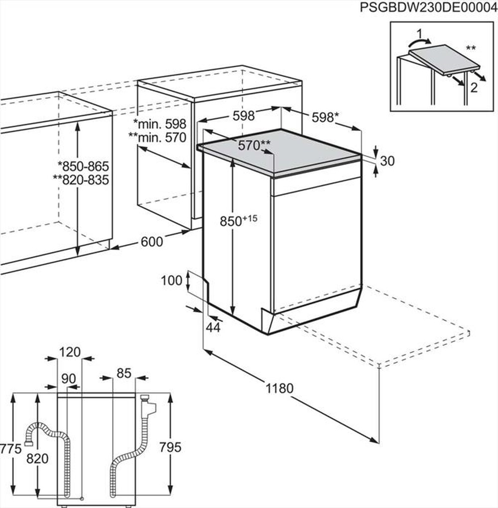 Immagine del prodotto ELECTROLUX - Lavastoviglie ESS68600SX Classe A 14 coperti-Inox antimpronta