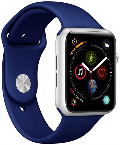 PURO - Cinturino Silicone Apple Watch 42-44-45-49mm-Blu