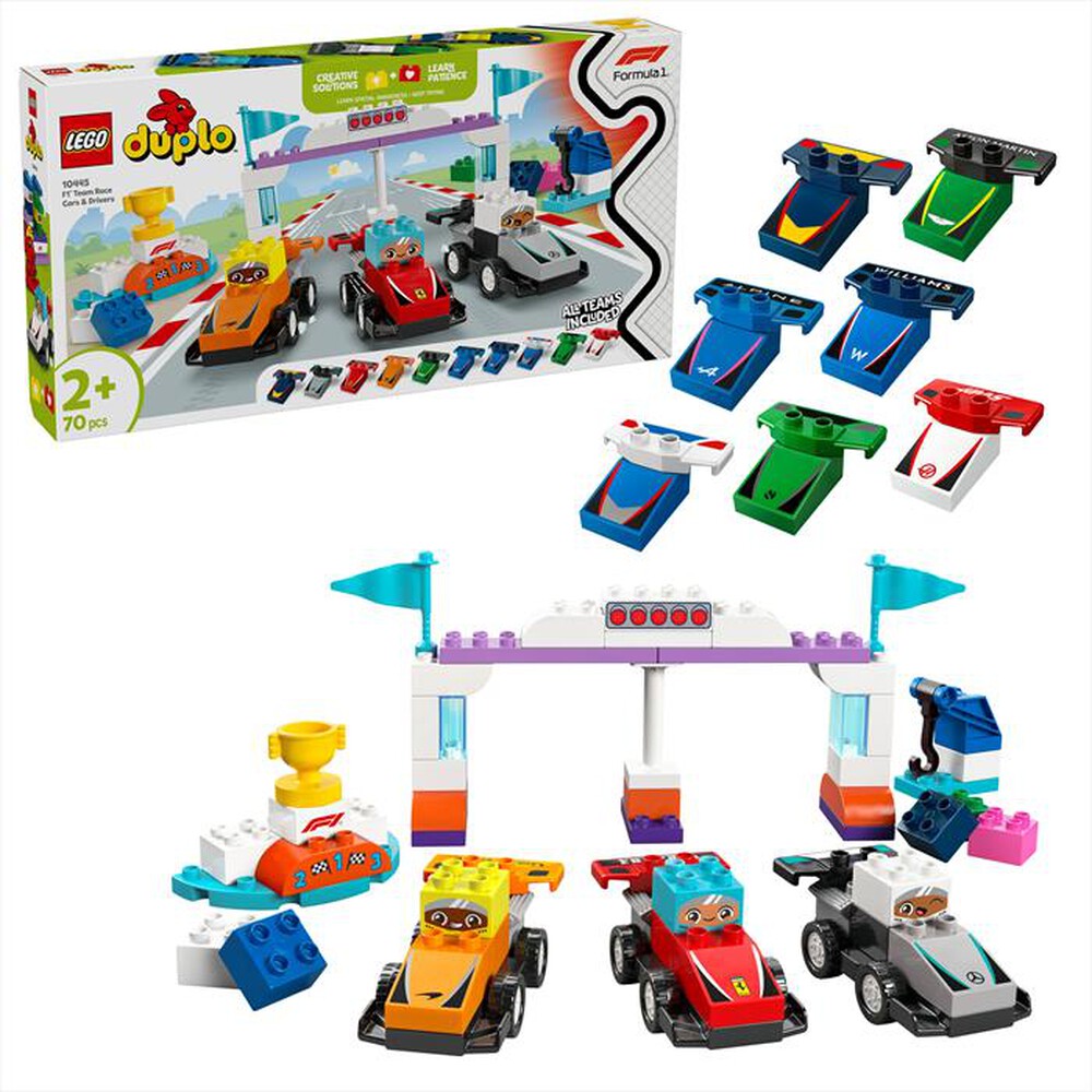 Immagine del prodotto LEGO - DUPLO Town Auto da corsa e piloti Team F1&reg; 10445