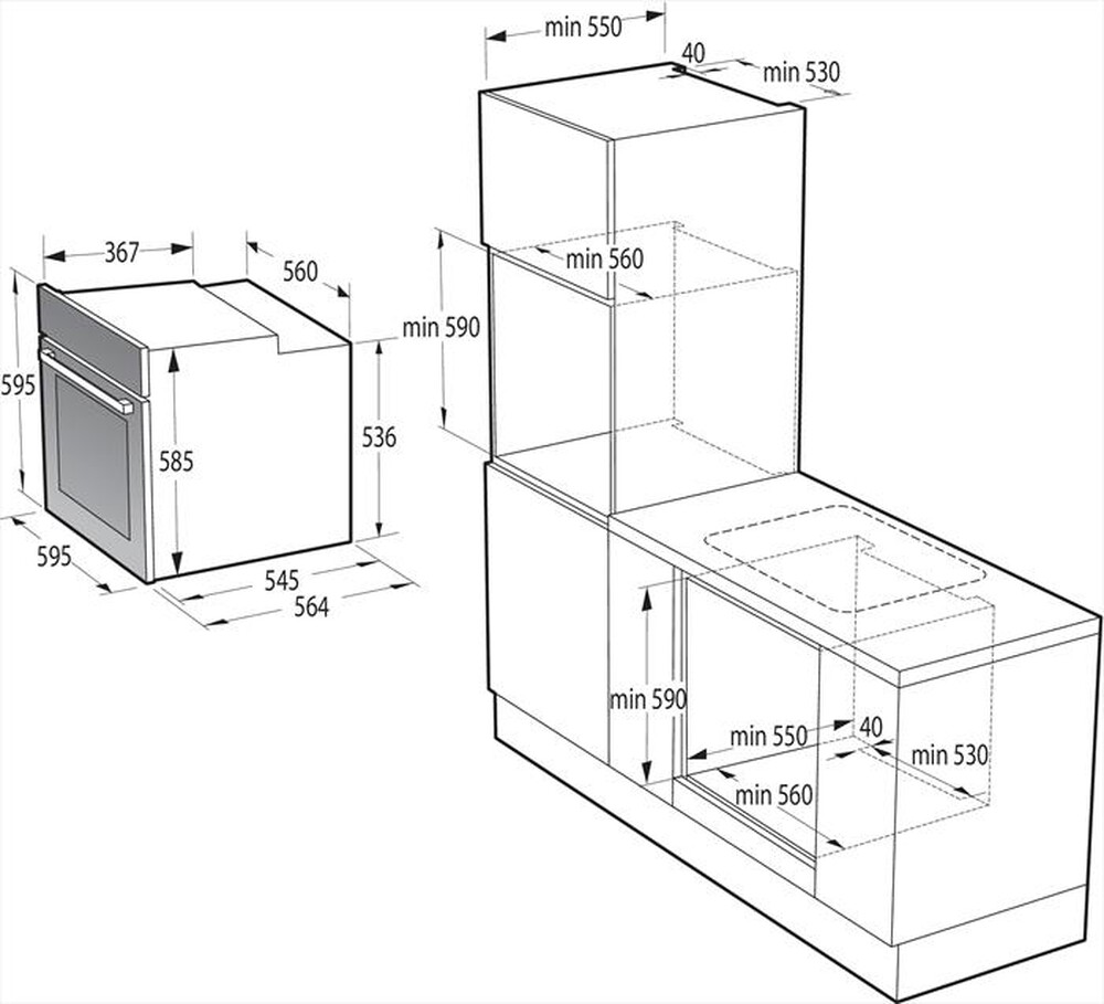 Immagine del prodotto HISENSE - Forno incasso elettrico BI62111AXTC Classe A-Inox