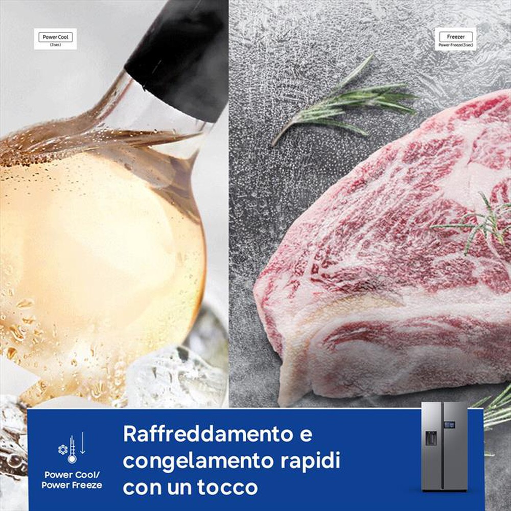 Immagine del prodotto SAMSUNG - Frigorifero side by side RS90F65EDTEF Classe D-Inox