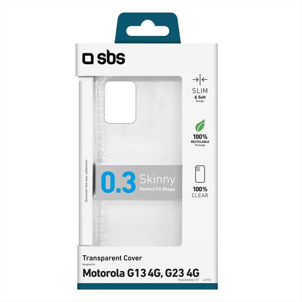 Immagine del prodotto SBS - Cover skinnyTESKINMOG13T Motorola G13 4G/G23 4G-Trasparente