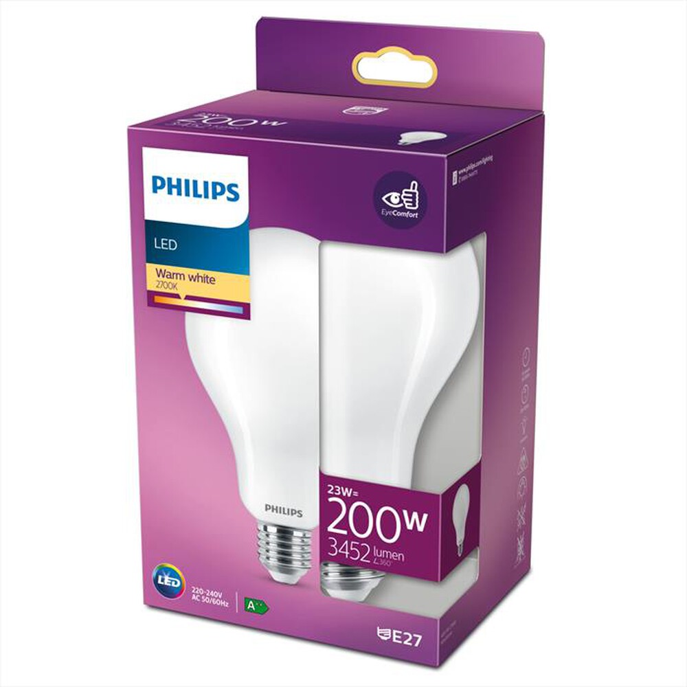 Immagine del prodotto PHILIPS - LED GOCCIA VETRO SMERI 200W E27 2700K NON-DIM