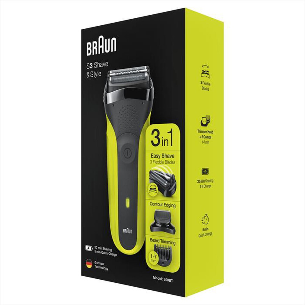 Immagine del prodotto BRAUN - Series 3 Shave&Style 300BT-Nero/Verde