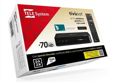 TELESYSTEM - Decoder Satellitare TS9019 TIVU'SAT-BLACK