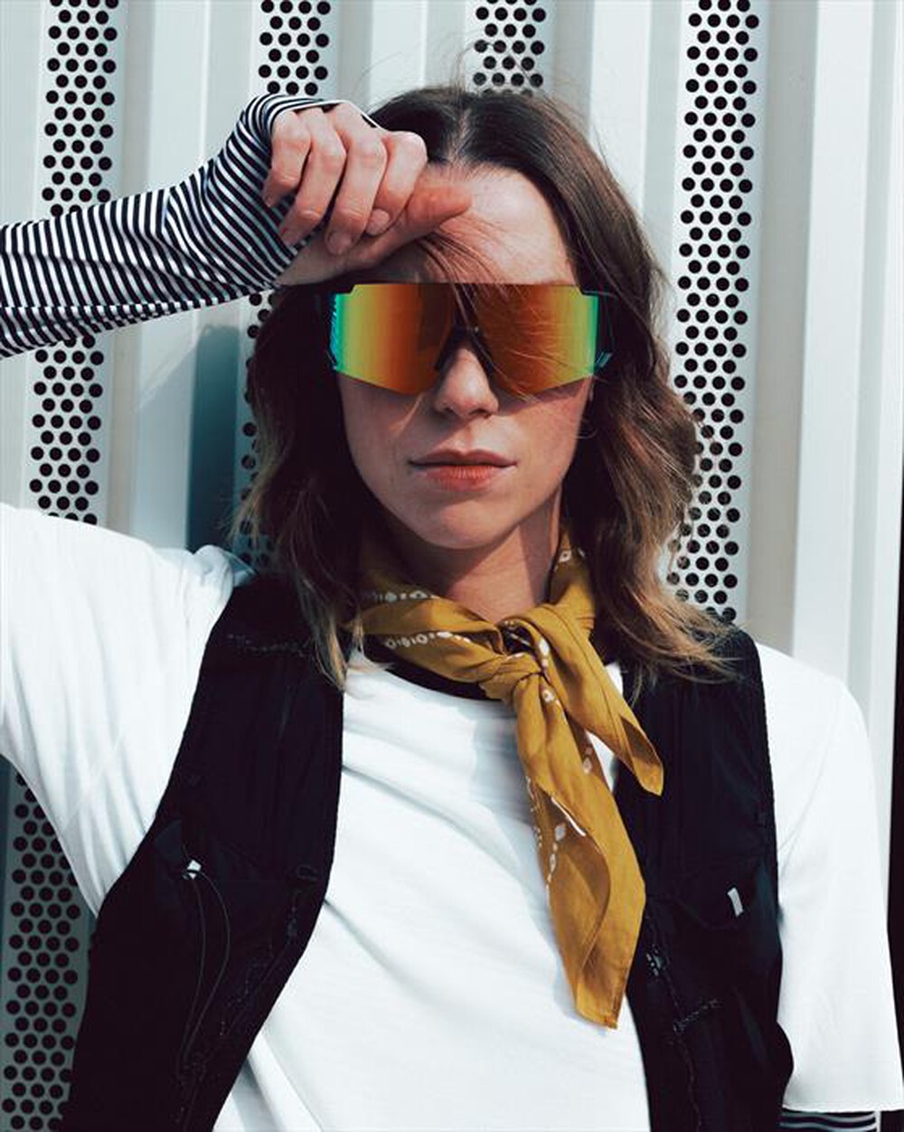 Immagine del prodotto NILOX - Smartglasses sportivi GLEN con audio Open Ear-NERO/ARANCIO