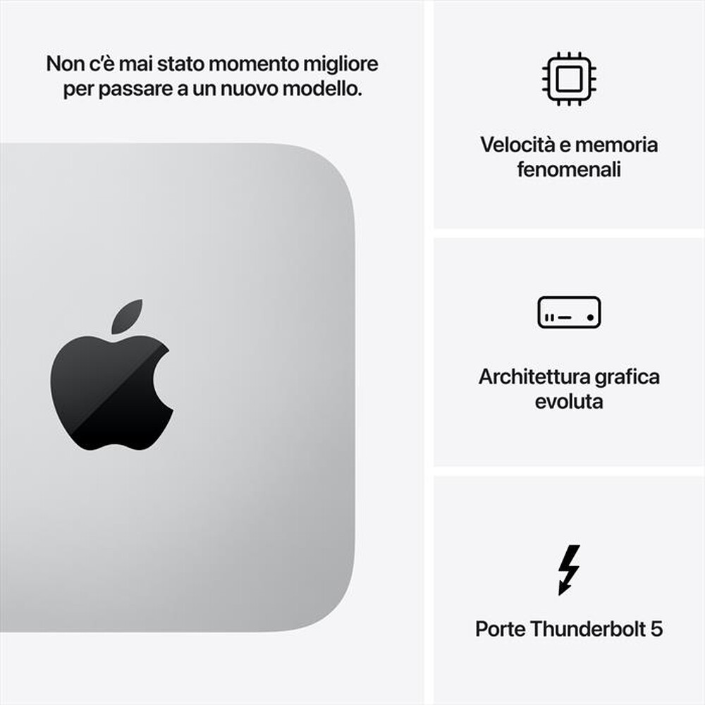 Immagine del prodotto APPLE - Mac Studio M4 MAX 14 CPU 32 GPU 36GB 512GB-Silver