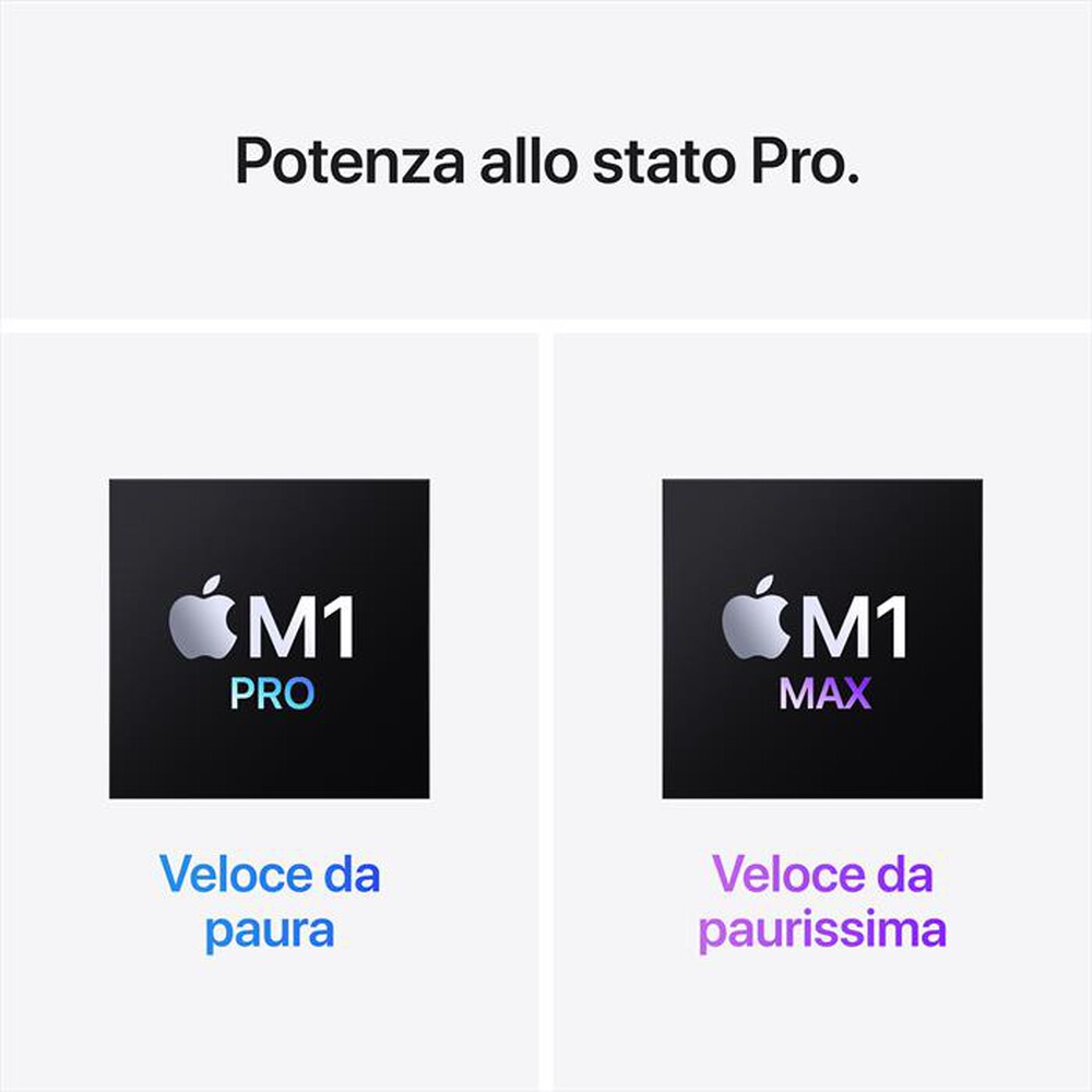 Immagine del prodotto APPLE - MacBook Pro 16"  M1 Max  10-core  32-core, 1TB SSD-Grigio Siderale