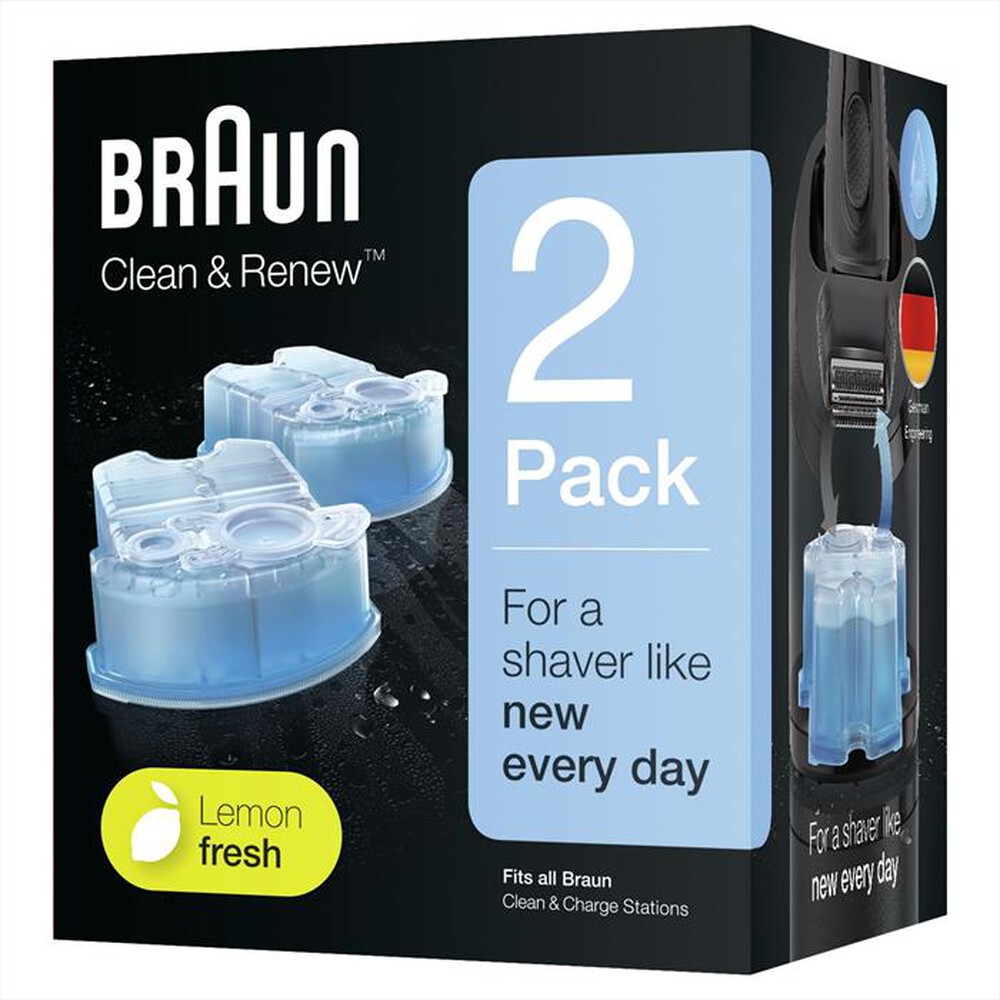 Immagine del prodotto BRAUN - CLEAN&CHARGE CARTUCCE-Celeste