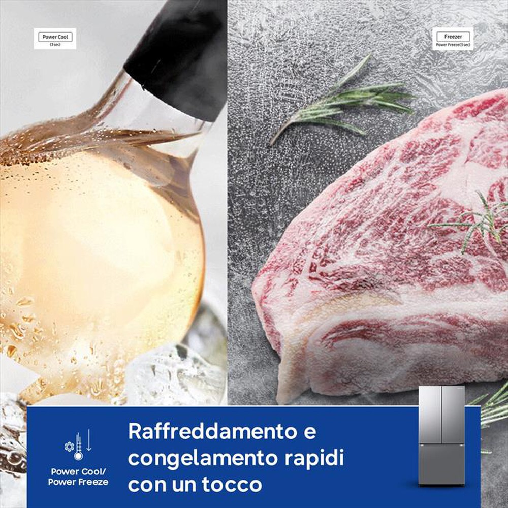 Immagine del prodotto SAMSUNG - Frigorifero combinato RF50C510ES9/EF Classe E 496l-METAL INOX