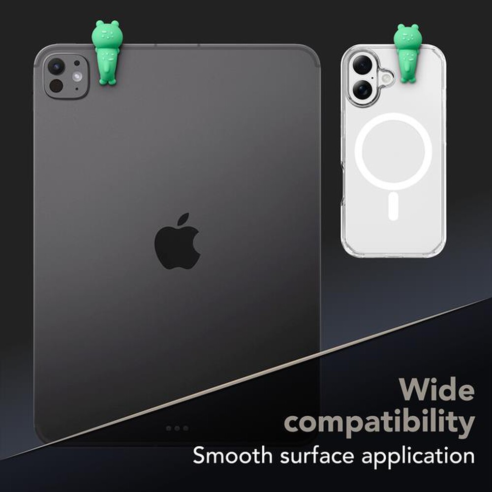 Immagine del prodotto CELLULARLINE - Mini figura adesiva in PVC a forma di rana-Verde, Grigio