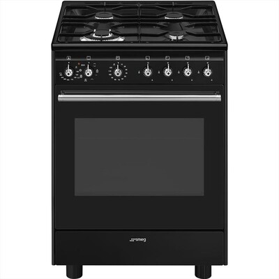 SMEG - Cucina a gas CX61GMBL Classe A-Nero