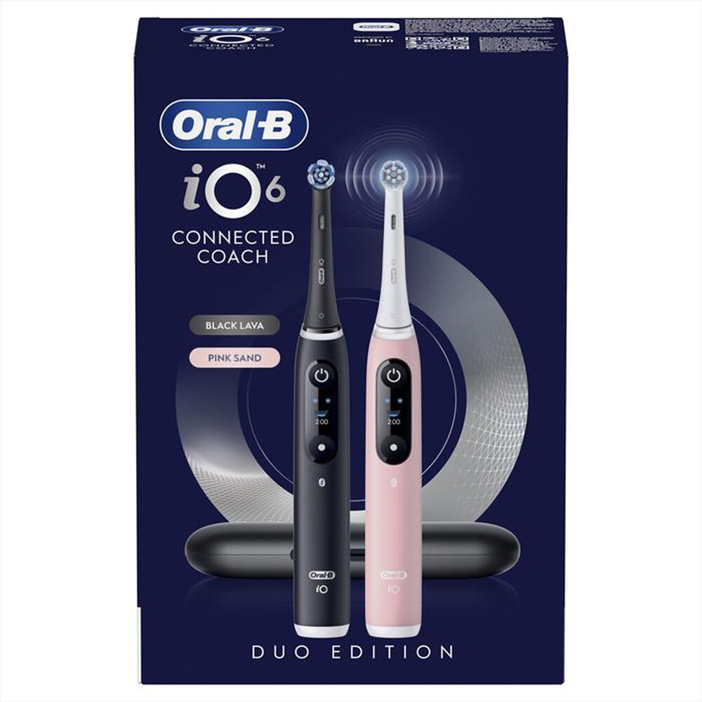 Immagine del prodotto ORAL-B - Spazzolino elettrico IO6 DUO BOX-NERO/ROSA