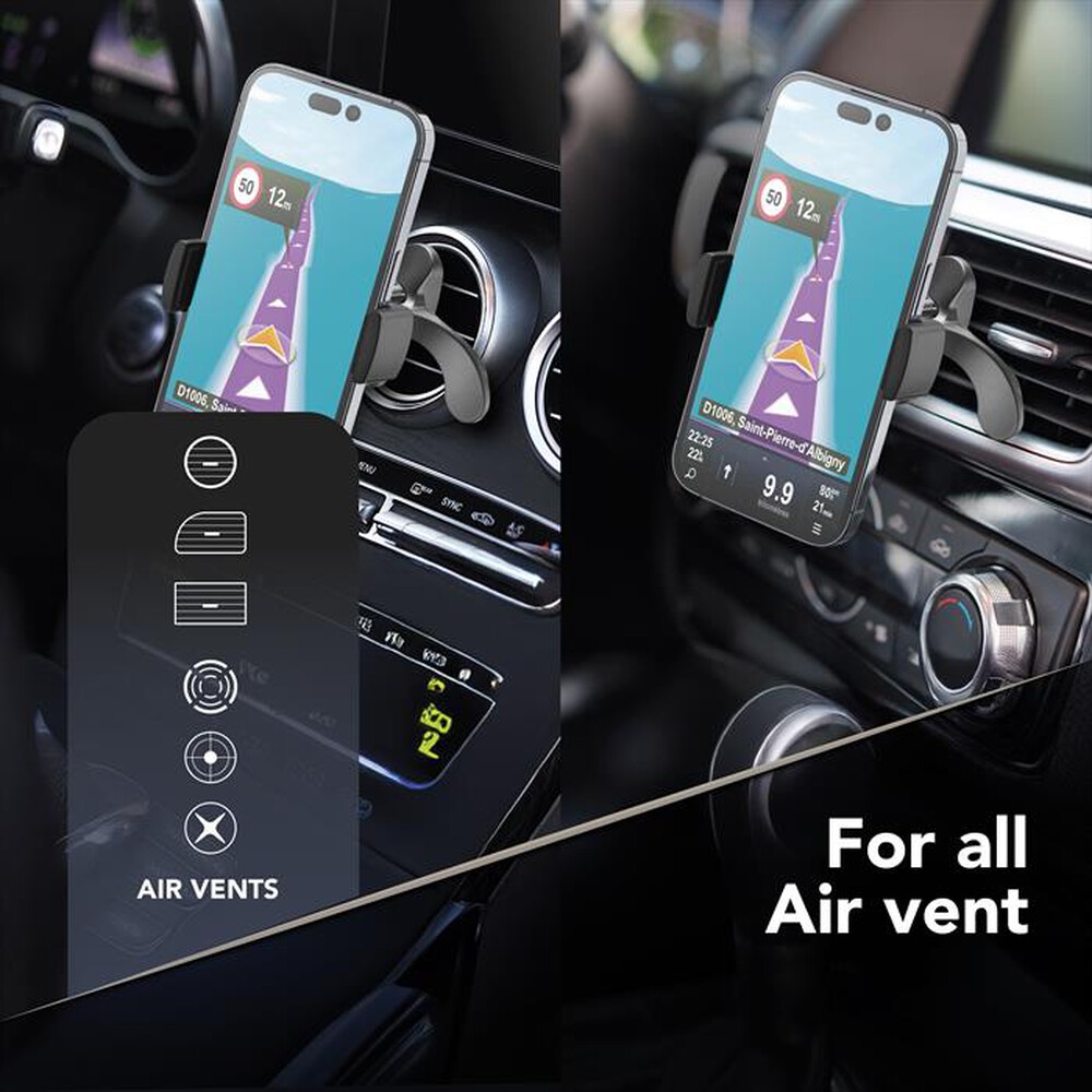 Immagine del prodotto CELLULARLINE - Porta telefono da auto SPINHOLDERVENTK-Nero