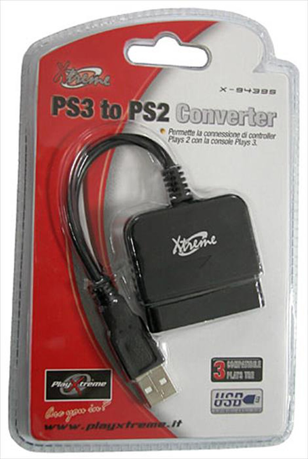 Immagine del prodotto XTREME - 94395 - Periferica per connessione del Pad PS2