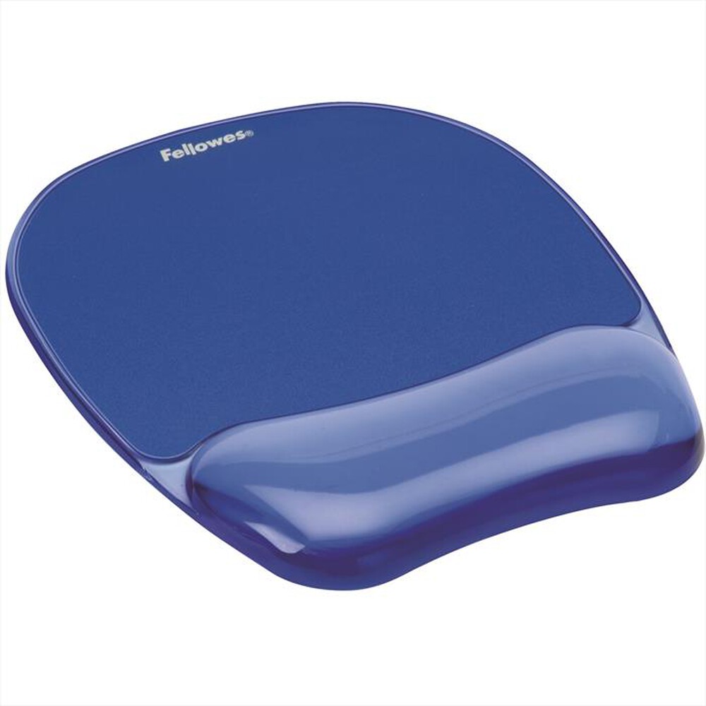 Immagine del prodotto FELLOWES - Mouse Pad con Poggiapolsi in Gel Crystal-Blu