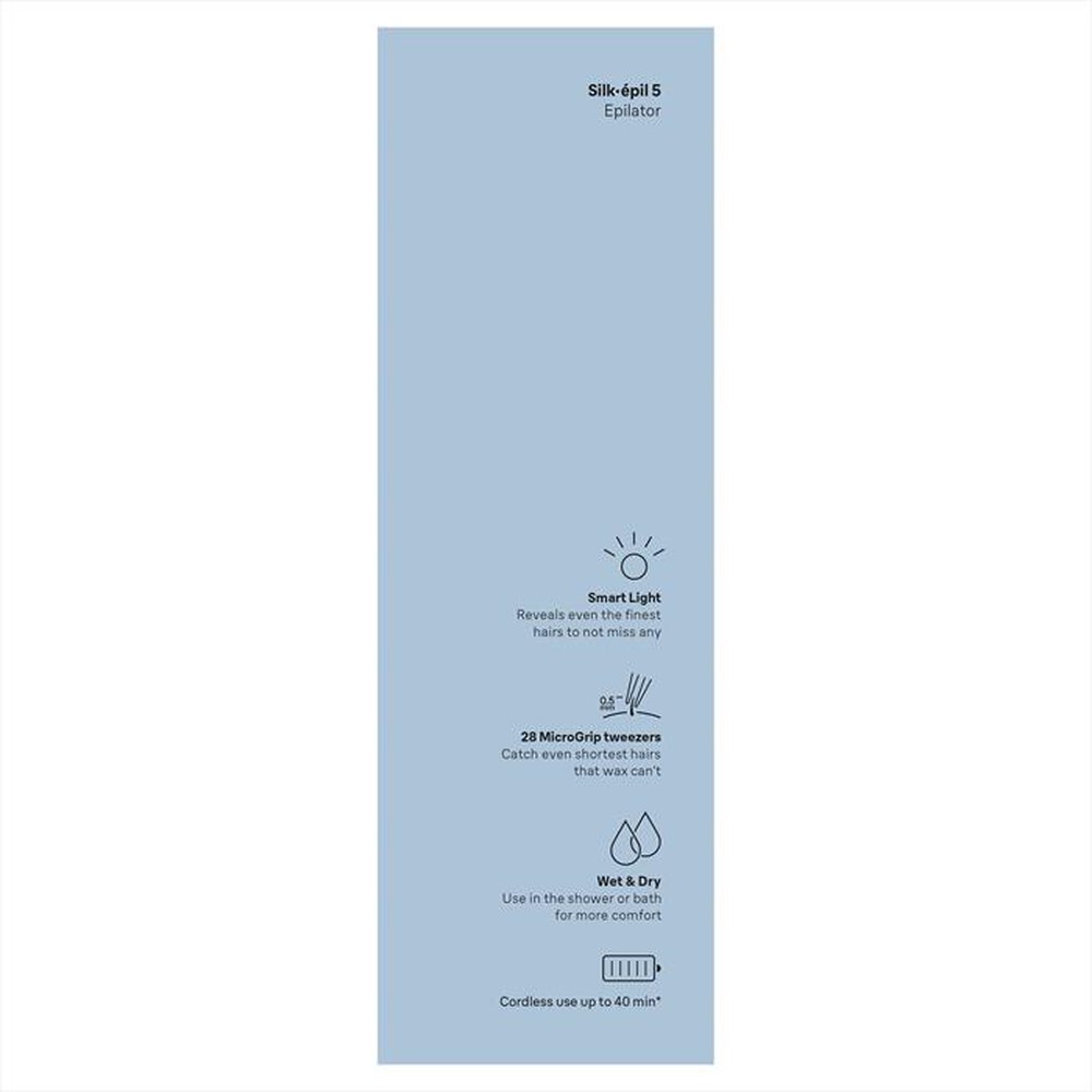 Immagine del prodotto BRAUN - Epilatore SILK-&Eacute;PIL 5 5-011-BIANCO/GRIGIO