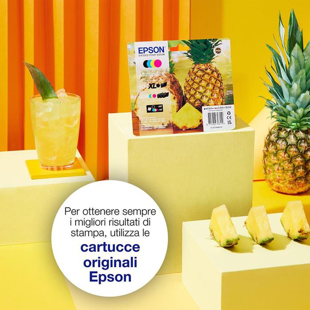 Immagine del prodotto EPSON - Cartuccia INK SERIE ANANAS MULTIPACK 604 STD-NERO/CIANO/MAGENTA/GIALLO