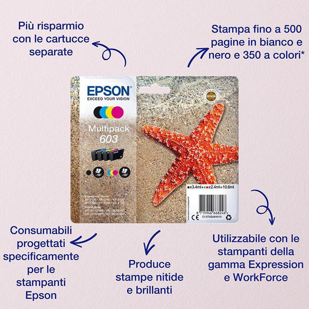 Immagine del prodotto EPSON - 603 STELLA MARINA T03A XL SINGLE MAGENTA-Magenta
