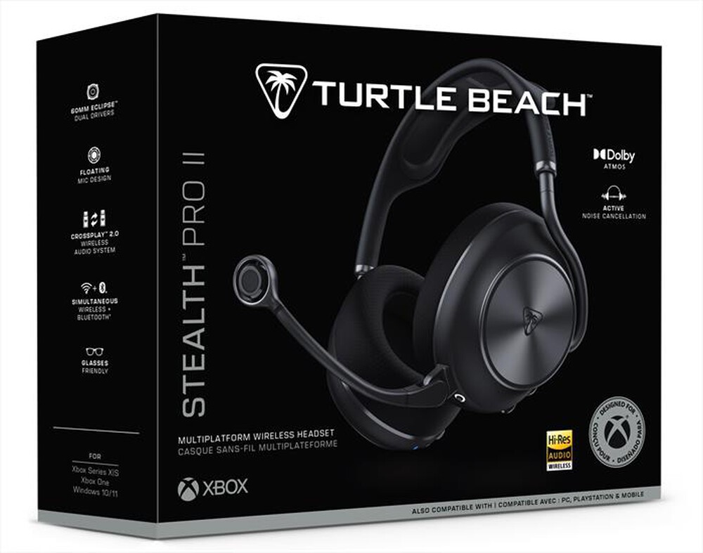 Immagine del prodotto TURTLE BEACH - Cuffie da gioco wireless STEALTH PRO II XB INT-BLACK