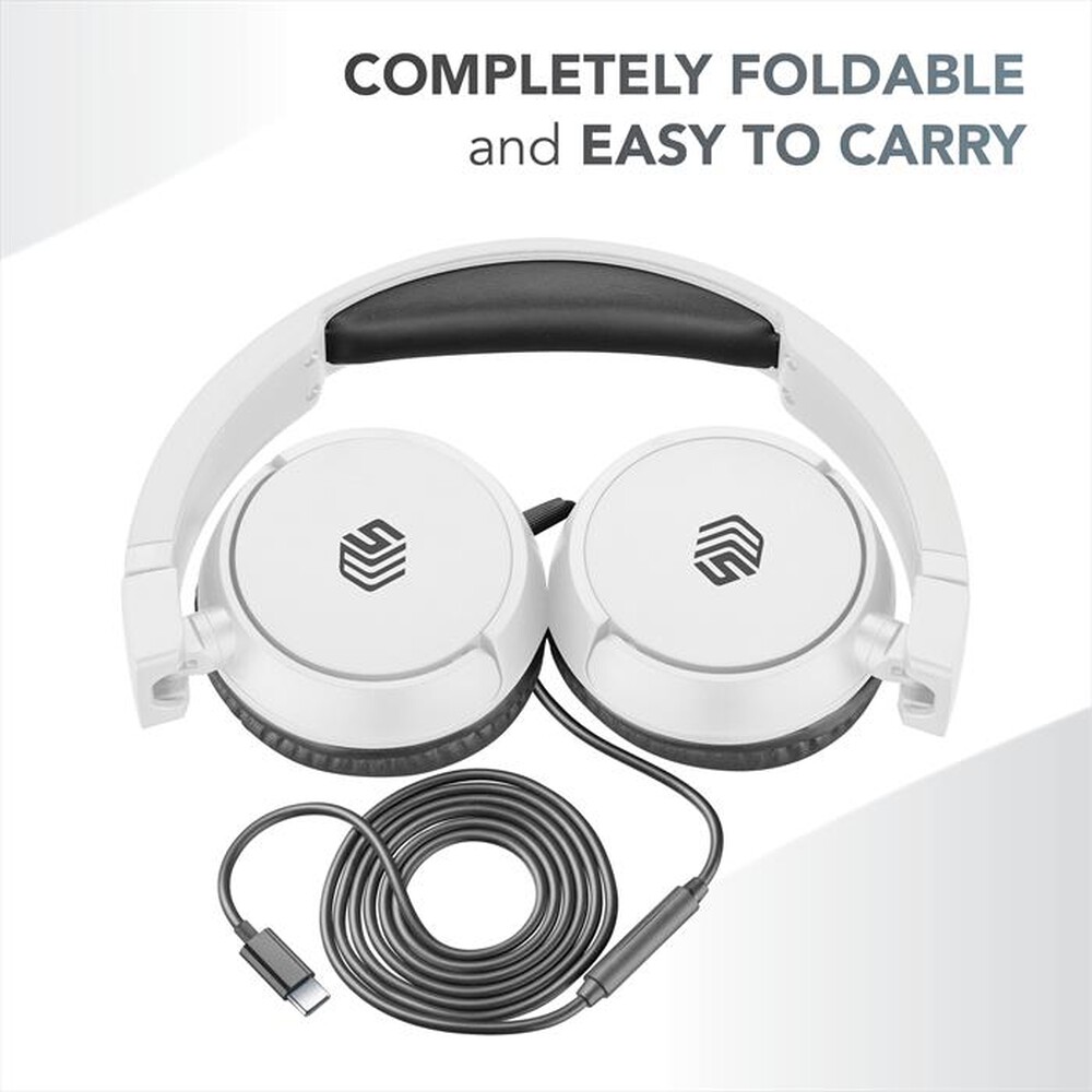 Immagine del prodotto CELLULARLINE - Cuffie a padiglione chiuso MUSICSOUNDFULLCW-Bianco