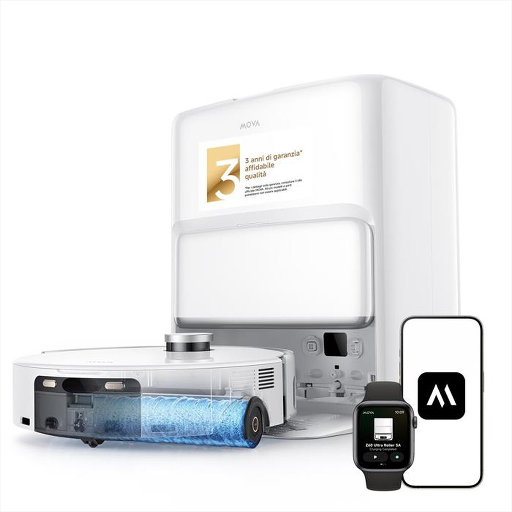Immagine del prodotto MOVA - Aspirapolvere robot Z60 VIM ULTRA ROLLER SA-Bianco