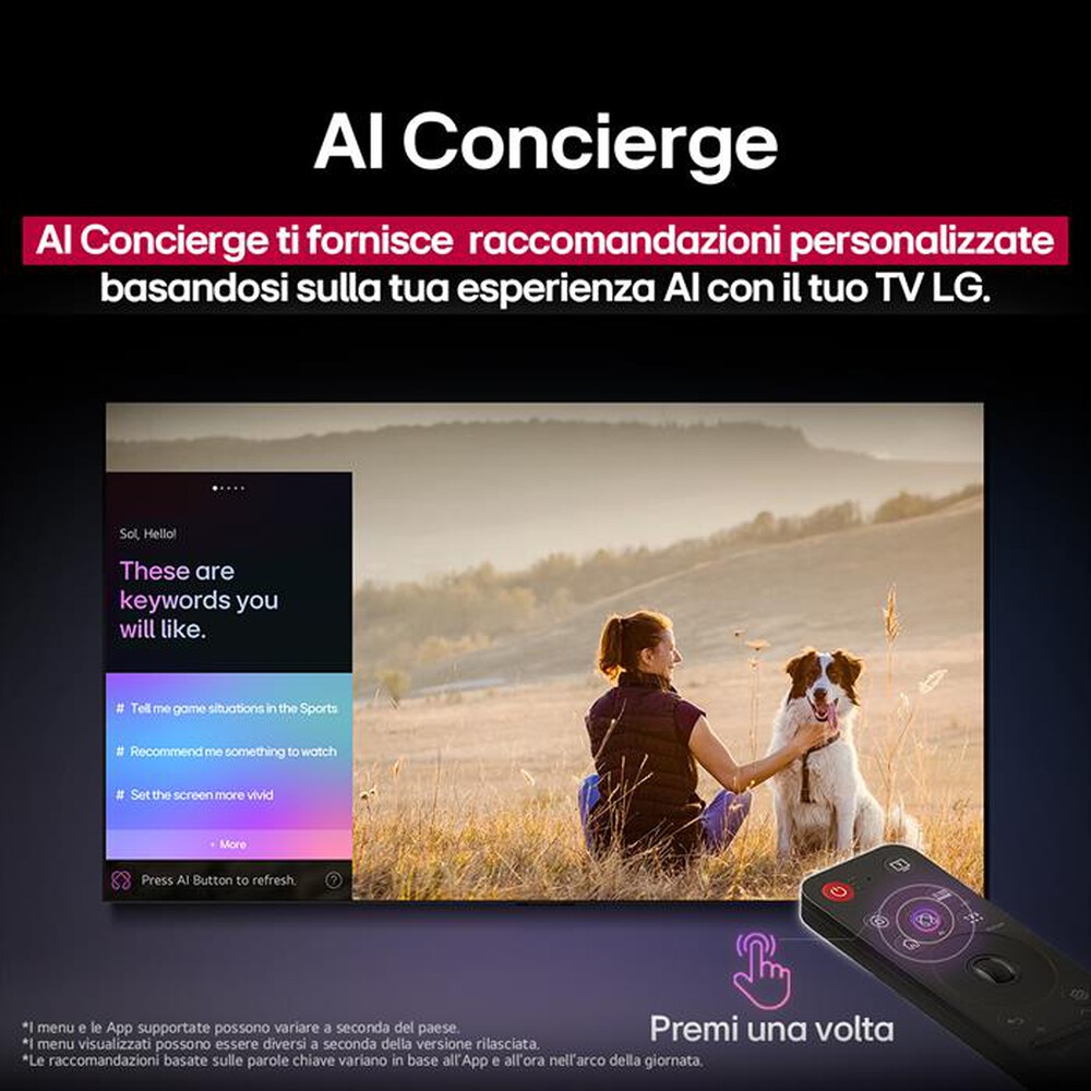 Immagine del prodotto LG - Smart TV MINI LED UHD 4K 50" QNED AI 50QNED70A6A-Nero