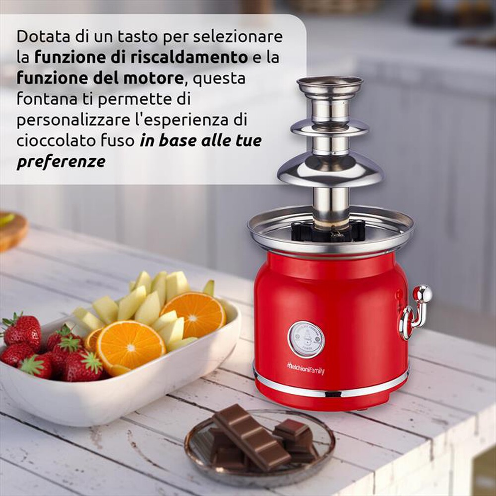 Immagine del prodotto MELCHIONI FAMILY - Fontana di cioccolato CHOCO-rosso/acciaio