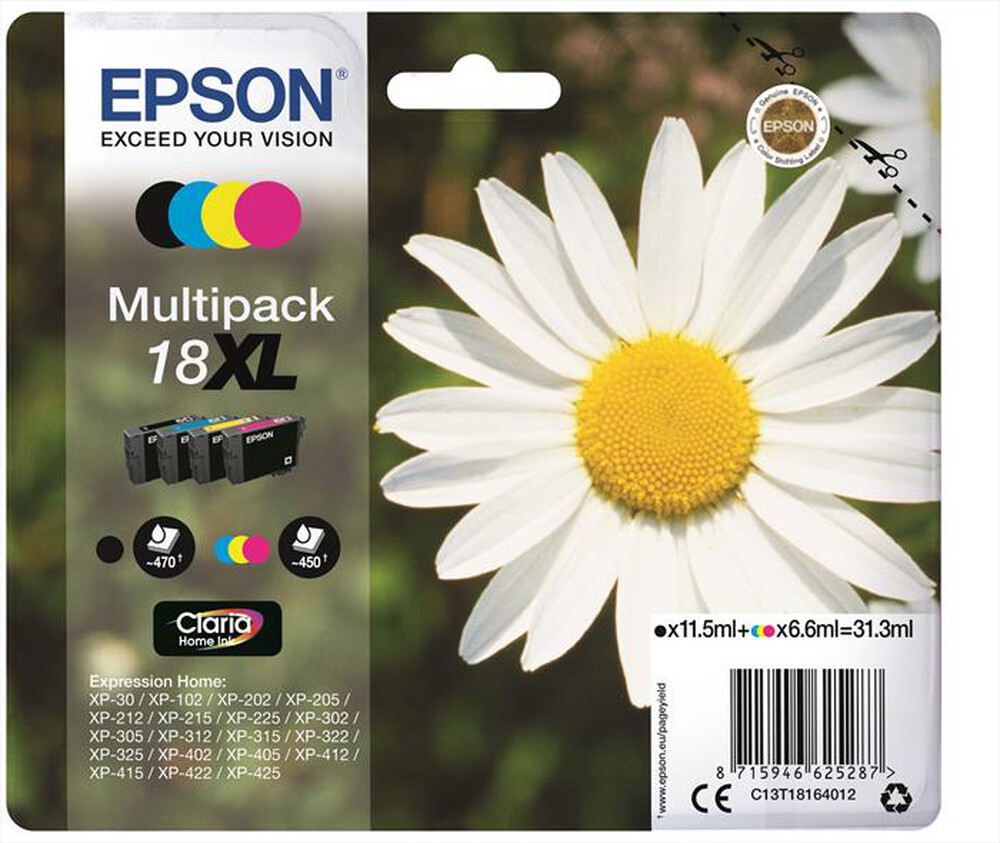 Immagine del prodotto EPSON - C13T18164022-Multipack 4 colori (NCMG)
