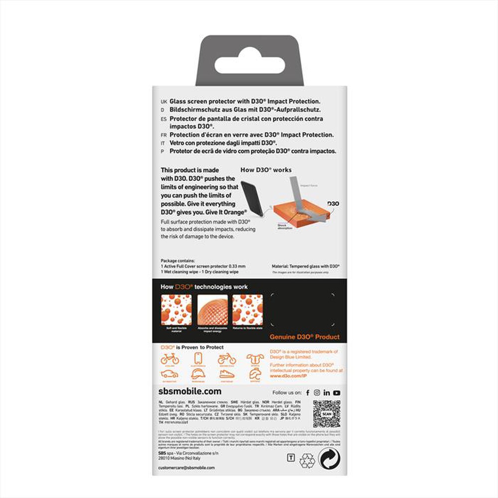 Immagine del prodotto SBS - Cover D3O Magsafe iPhone 16 TED3OMAGCOVIP1661-Trasparente