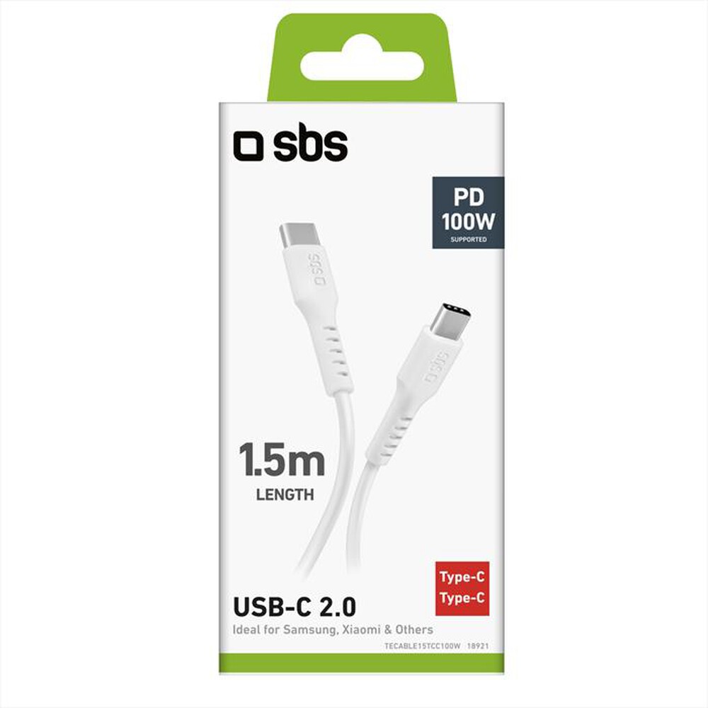 Immagine del prodotto SBS - Cavo Type-C TECABLE15TCC100W-Bianco