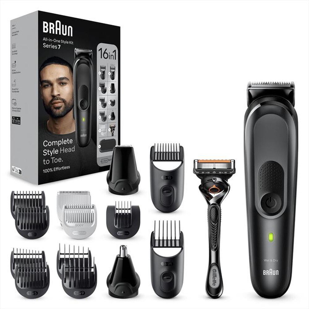 Immagine del prodotto BRAUN - Regolabarba MGK7470-NERO OPACO