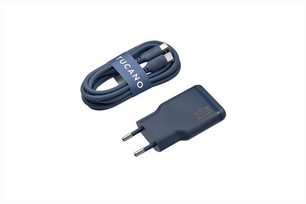 Immagine del prodotto TUCANO - Kit caricabatterie GaN/cavo USB-C ONE POWER-BLU