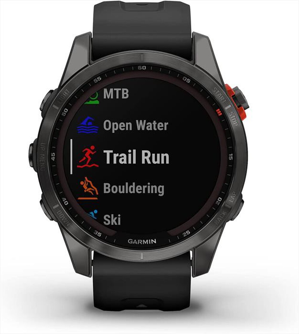 Immagine del prodotto GARMIN - Smartwatch Fenix 7s Solar Edition-Slate Gray/Nero