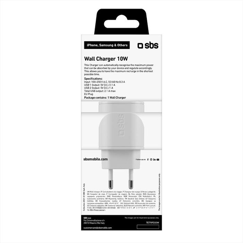 Immagine del prodotto SBS - TETR2USB21AWFAST-bianco