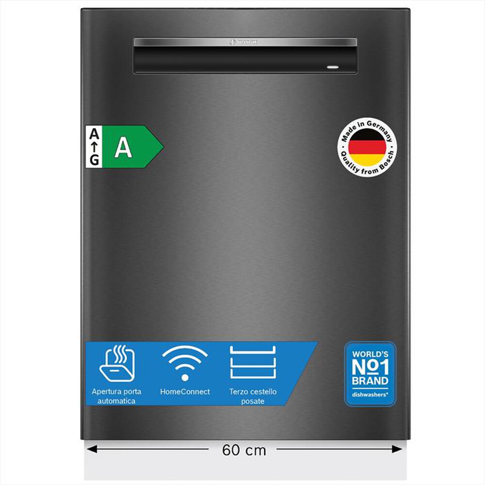 Immagine del prodotto BOSCH - Lavastoviglie SMP4ECC72S Classe A 14 Coperti-Acciaio nero spazzolato