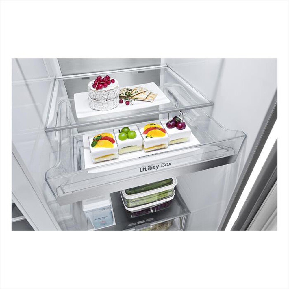 Immagine del prodotto LG - Frigorifero side by side GSLE91MBAB Classe B-Metal Sorbet