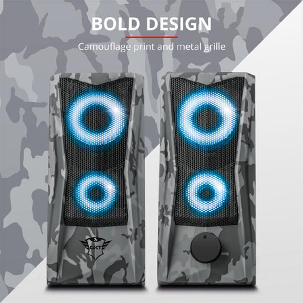 Immagine del prodotto TRUST - GXT 606 JAVV RGB 2.0 SPEAKER SET-Camouflage