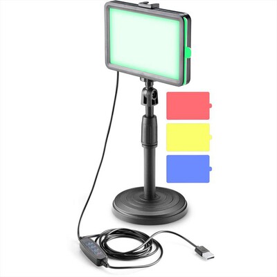 TECH POP - STUDIO LIGHT COLOR PANNELLO LUMINOSO LED-Nero