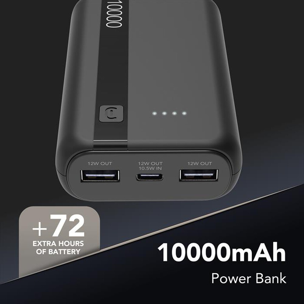 Immagine del prodotto CELLULARLINE - Powerbank PBENTRY10000K-Nero