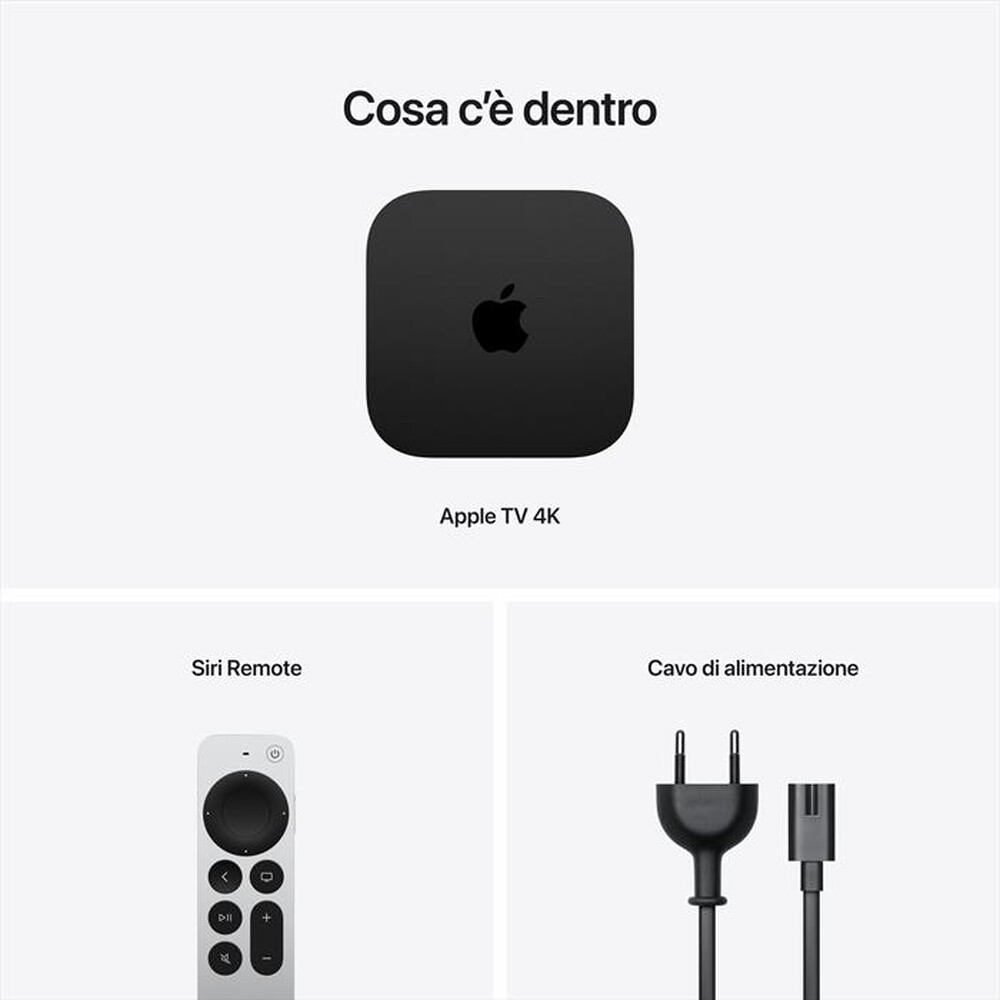 Immagine del prodotto APPLE - TV 4K WI-FI&nbsp;CON 64GB DI ARCHIVIAZIONE-Nero, Argento