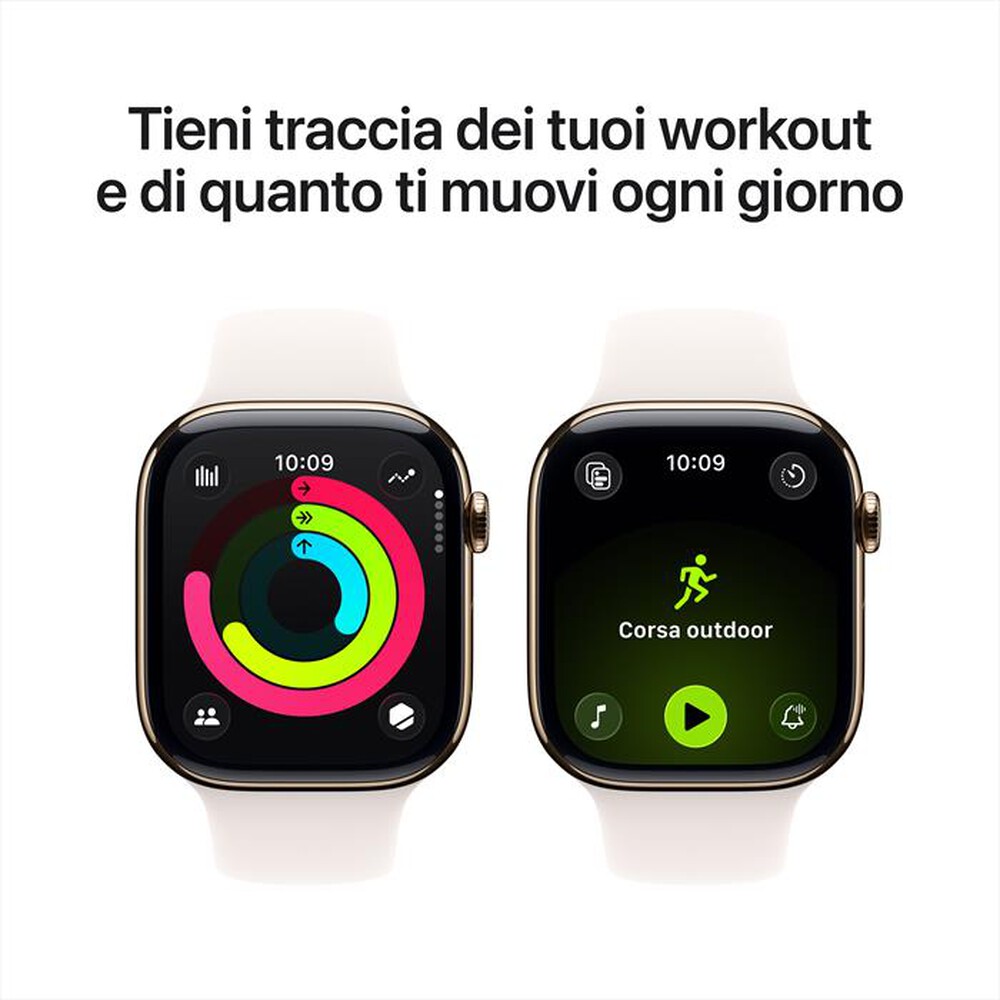Immagine del prodotto APPLE - Watch Series 11 GPS + Cellular 46mm Titanio-Oro - Band Rosa Fard - M/L