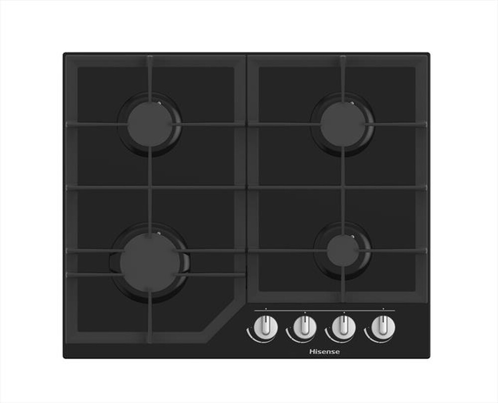HISENSE - Piano cottura a gas GG643B 60 cm-Vetro nero