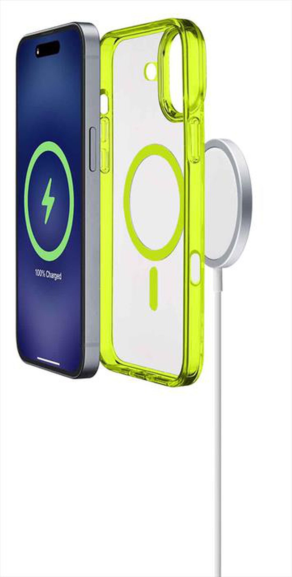 Immagine del prodotto CELLULARLINE - Cover case ICONIC MAG per iPhone 16-Lime