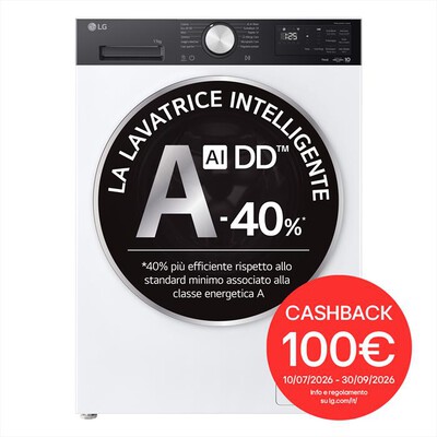 LG - Lavatrice F4NX5009TKC 9Kg Classe A-Bianco