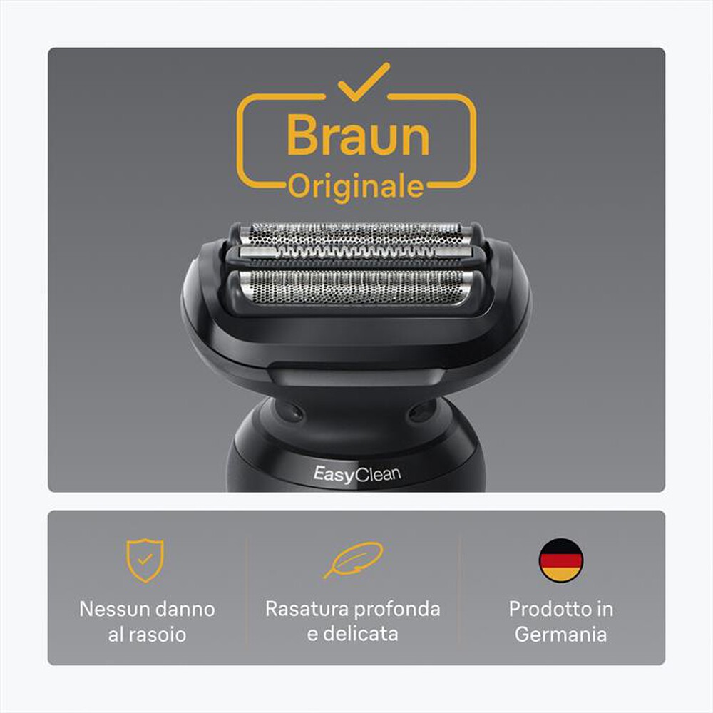 Immagine del prodotto BRAUN - Testina di Ricambio ORIGINALE per Rasoio 54B-NERO
