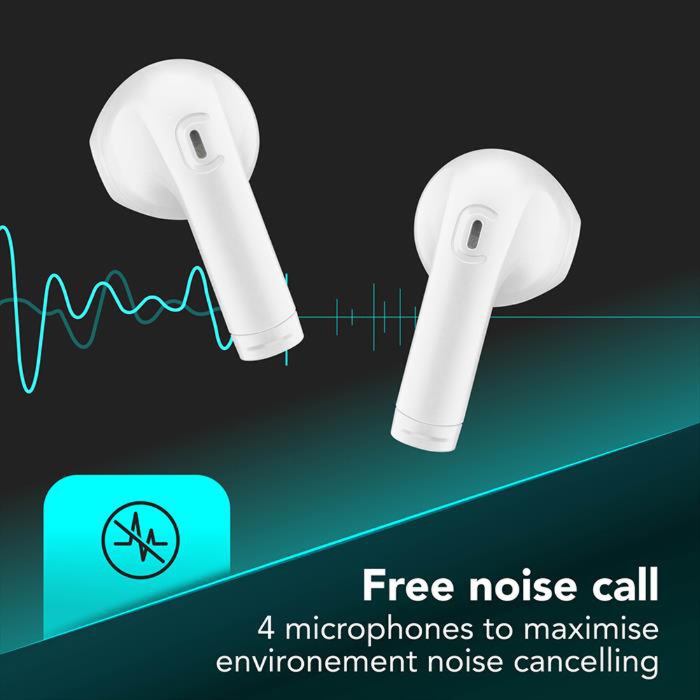 Immagine del prodotto CELLULARLINE - Auricolare bluetooth BTCOREPROTWSW-Bianco