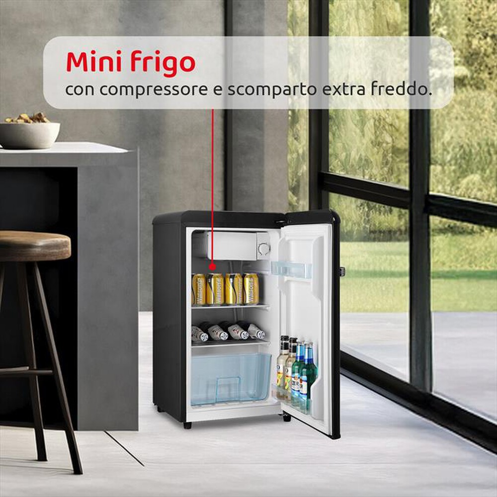 Immagine del prodotto MELCHIONI FAMILY - Frigorifero sotto-tavolo SIBERIA 45 Classe E 45lt-Nero / Metallo