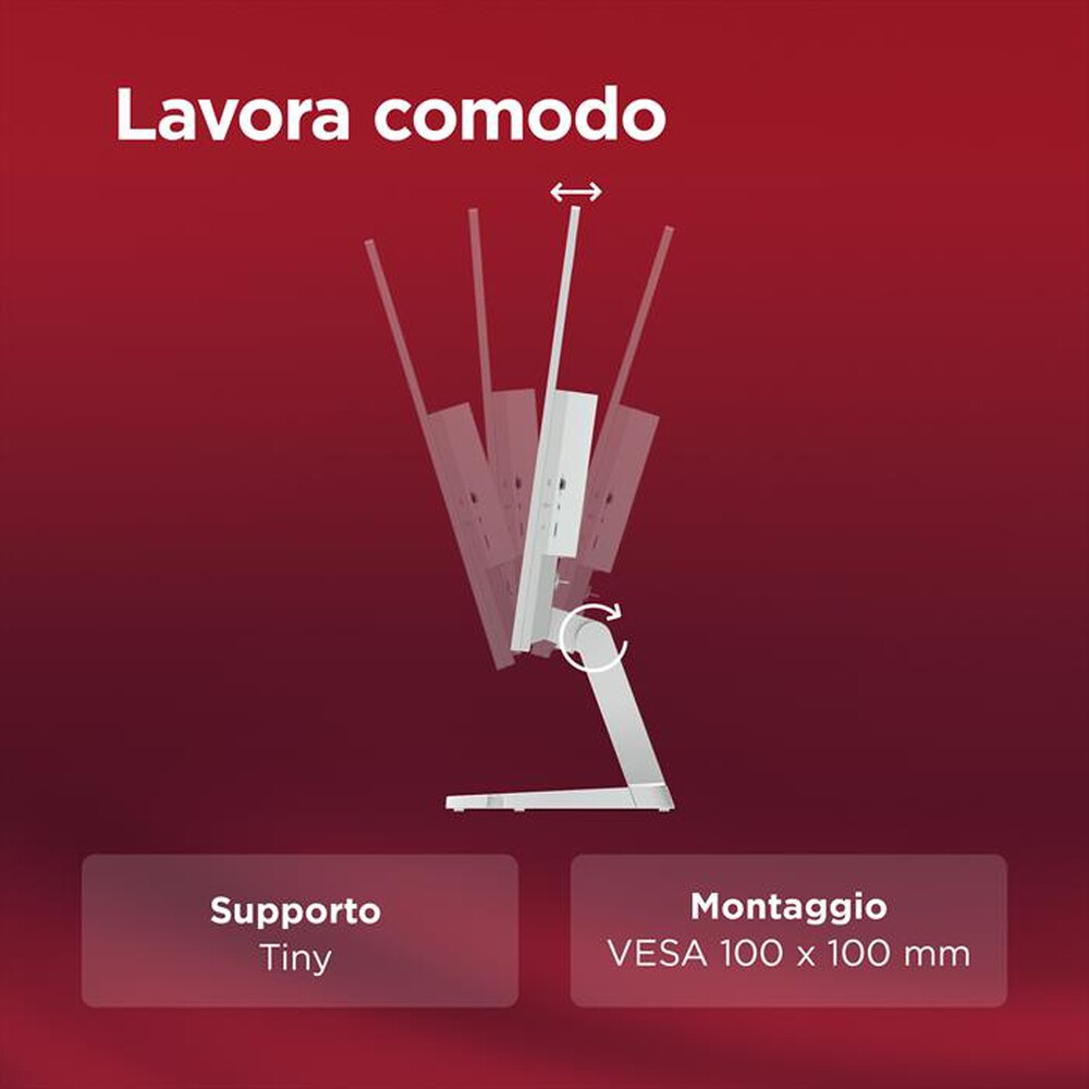 Immagine del prodotto LENOVO - Monitor WLED FHD 27" L27-4C 67DEKAC1IT-Cloud Grey