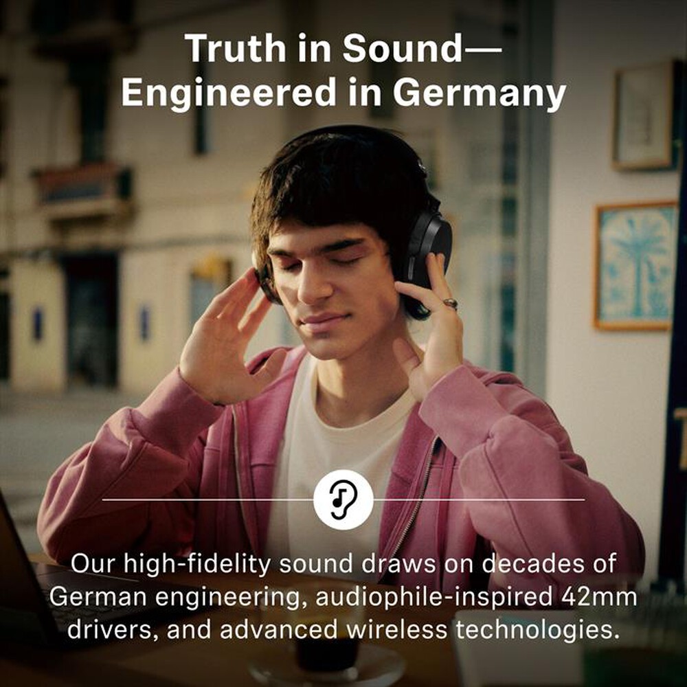 Immagine del prodotto SENNHEISER - Cuffia circumaurale wireless Bluetooth MOMENTUM 5-BLACK